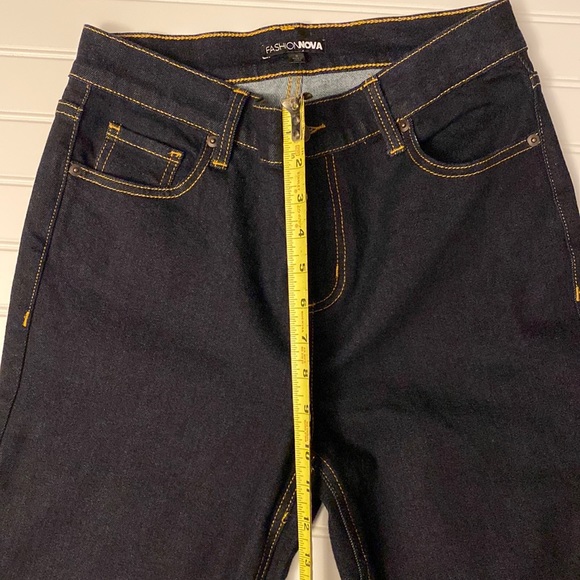 Versailles Side Split Bootcut Jeans - Rinse Blue Wash - Picture 4 of 8